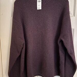 Abercrombie & Fitch Mens Dark Purple Sweater